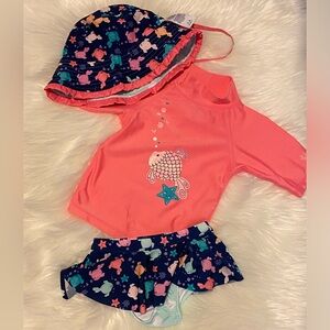 NWOT- 3PCS UV SKINZ SWIMWEAR SIZE 2T